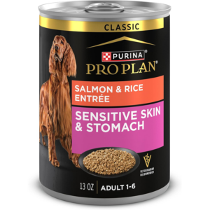 PRO PLAN DOG ADULT SENSITIVE SKIN & STOMACH LATA 13 OZ
