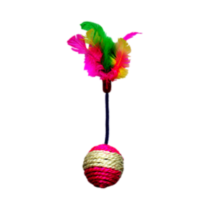 Juguete Pelota con Plumas